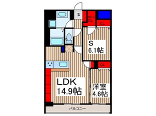 Calm Residence Prologueの物件間取画像